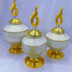 Drams Jar Brass (Set of 3)
