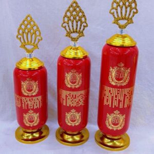 Cylinder Jar Brass (Set of 3 Sizes)